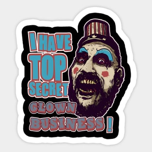 Top secret clown Sticker